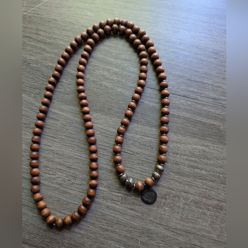 Handcrafted Mala Necklace and Pendant - Canadian Artist Kissi